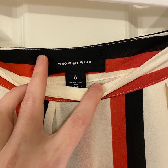 Who What Wear Striped Skirt - Picture 2 of 4
